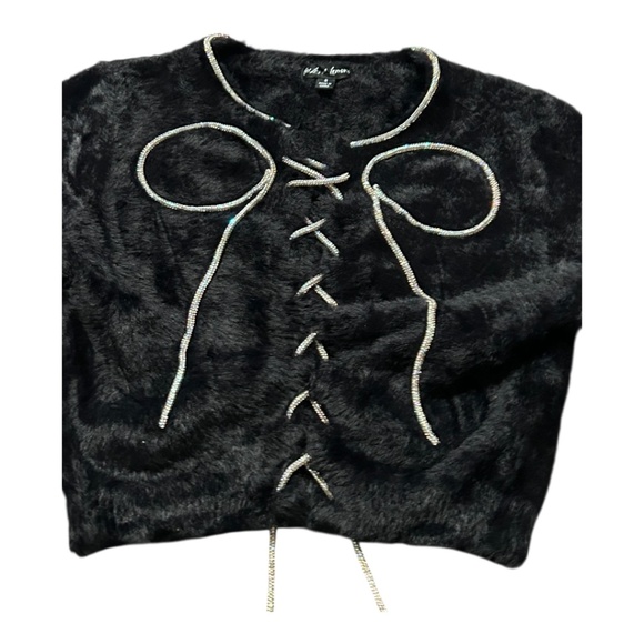 NWT For Love and Lemons Fur Mini Skirt Shirt Set Size S New with Tag - Picture 2 of 7